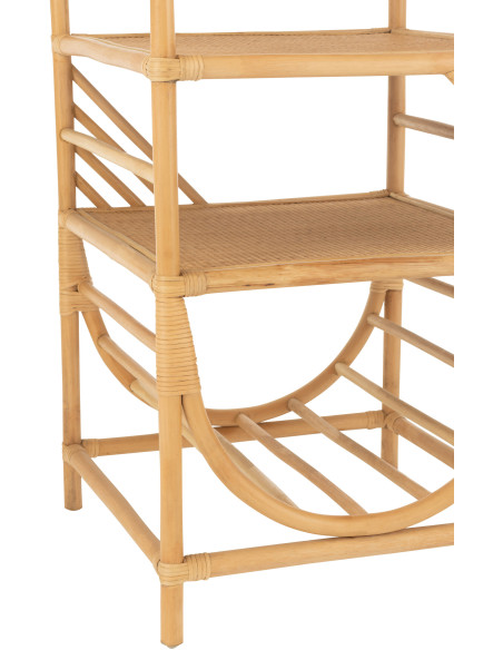 Table basse balinaise Ovale en Bois Blanc Bali - 5