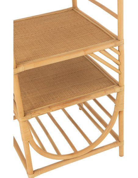 Table basse balinaise Ovale en Bois Blanc Bali - 6