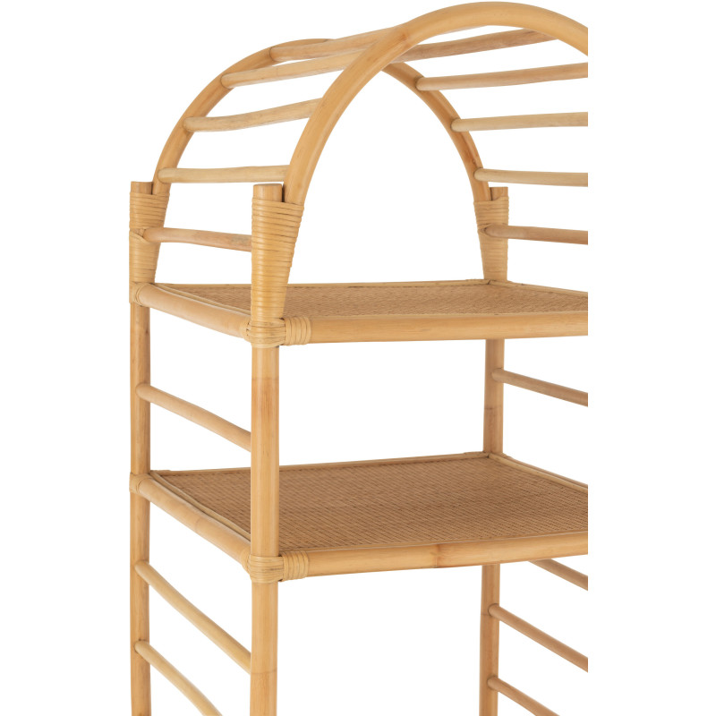 Table basse balinaise Ovale en Bois Blanc Bali - 7