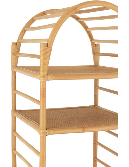 Table basse balinaise Ovale en Bois Blanc Bali - 7