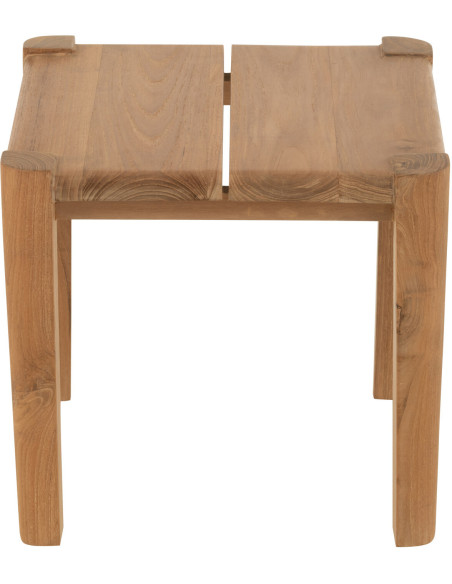 Chevet moderne 1 porte 1 tiroir en Bois Naturel Cannage Métal Noir Elbe - 3