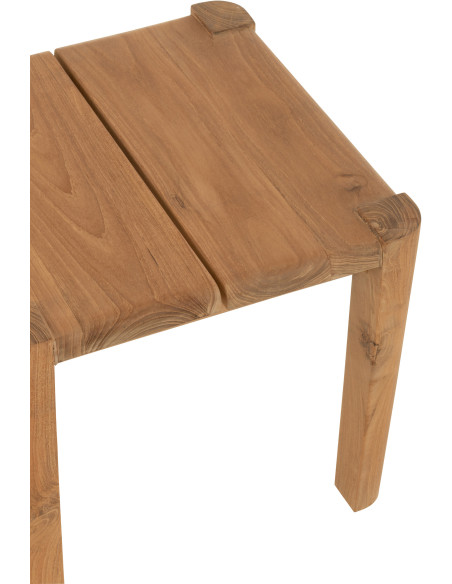 Chevet moderne 1 porte 1 tiroir en Bois Naturel Cannage Métal Noir Elbe - 6