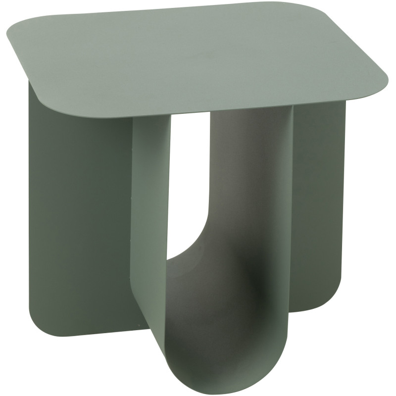 Table basse design Porte revues Rectangulaire en Métal Vert Arthéo - 1