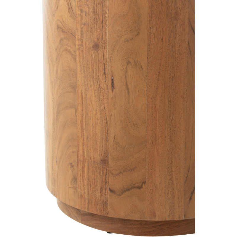 Bout de canapé design Rond en Métal Noir Arthéo - 2