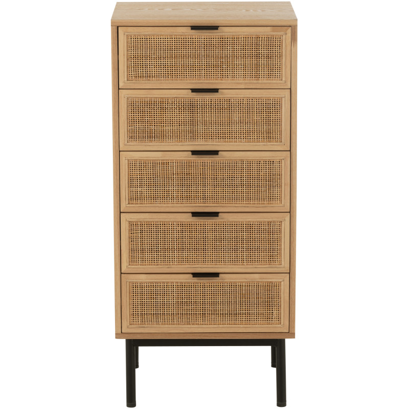 Buffet moderne Bas 2 étagères en Bois de bambou Naturel Live - 2