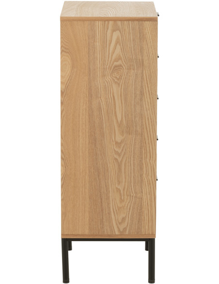 Buffet moderne Bas 2 étagères en Bois de bambou Naturel Live - 3