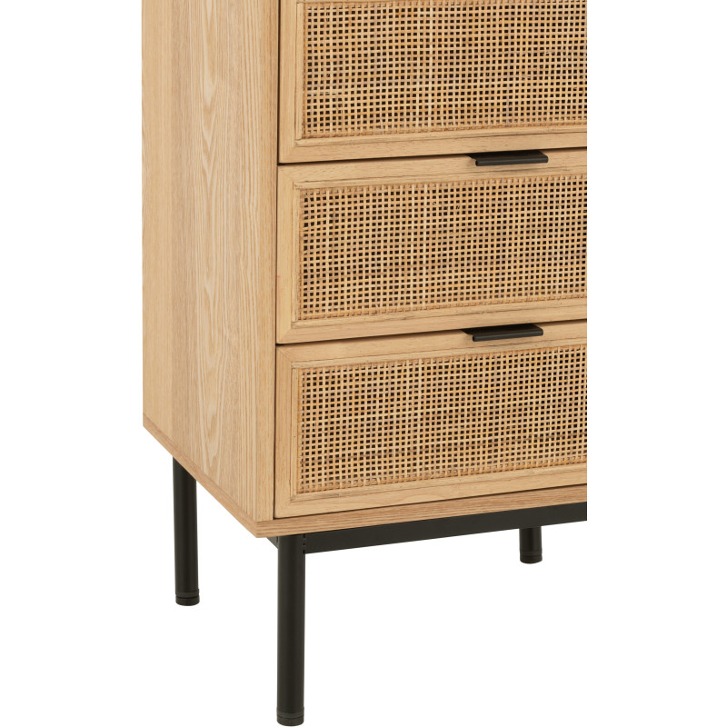 Buffet moderne Bas 2 étagères en Bois de bambou Naturel Live - 5