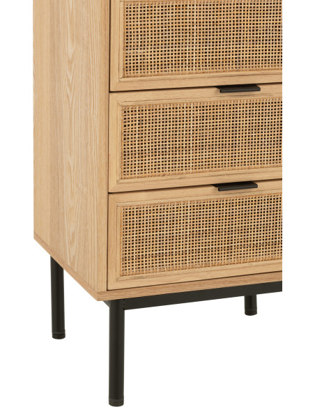 Buffet moderne Bas 2 étagères en Bois de bambou Naturel Live - 5