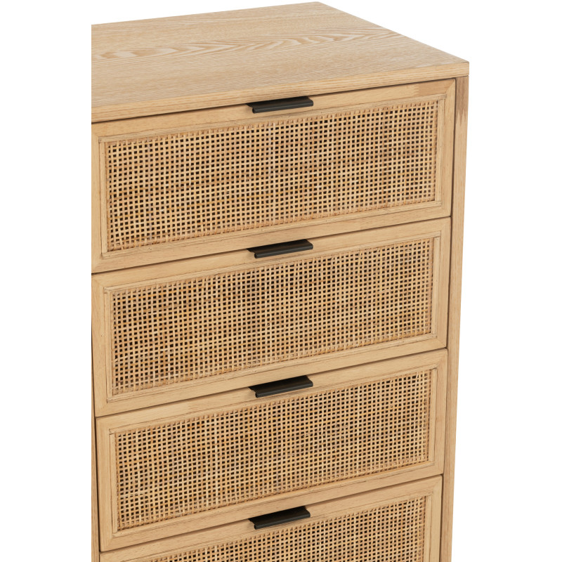 Buffet moderne Bas 2 étagères en Bois de bambou Naturel Live - 6