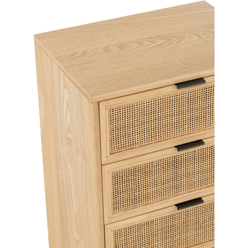 Buffet moderne Bas 2 étagères en Bois de bambou Naturel Live - 7