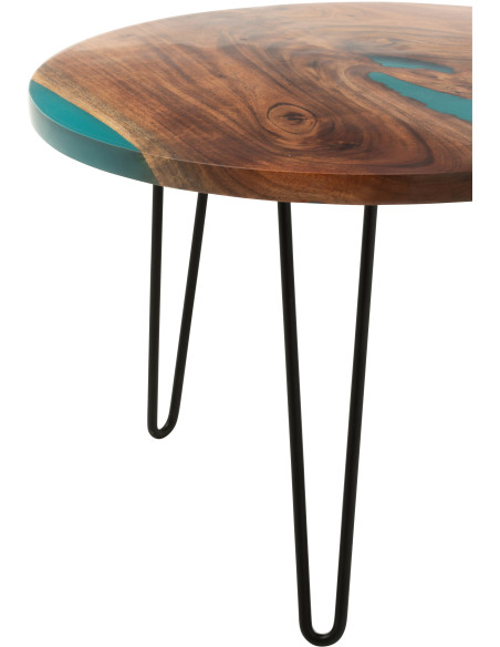 Chevet moderne 1 étagère en Bois de bambou Naturel Live - 2