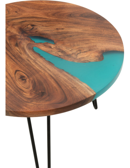 Chevet moderne 1 étagère en Bois de bambou Naturel Live - 3