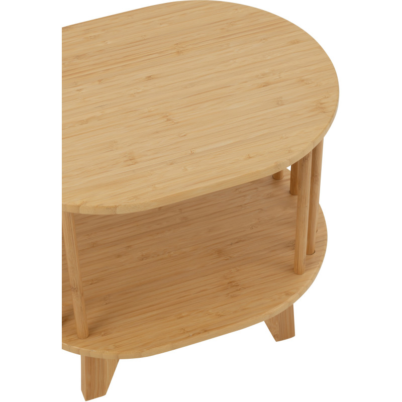 Chiffonnier moderne 5 tiroirs en Bois Naturel Cannage Métal Noir Elbe - 6
