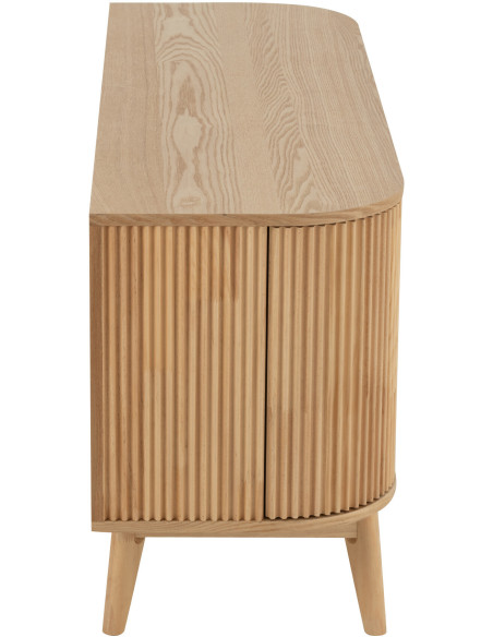 Table d'appoint bord de mer Carrée en Bois de teck Naturel Bruce - 3