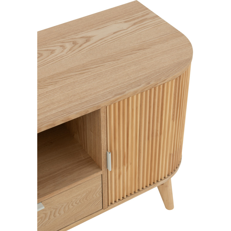 Table d'appoint bord de mer Carrée en Bois de teck Naturel Bruce - 6