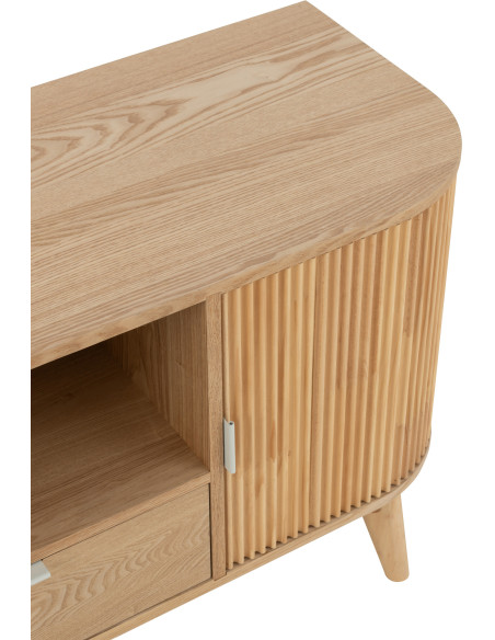 Table d'appoint bord de mer Carrée en Bois de teck Naturel Bruce - 6