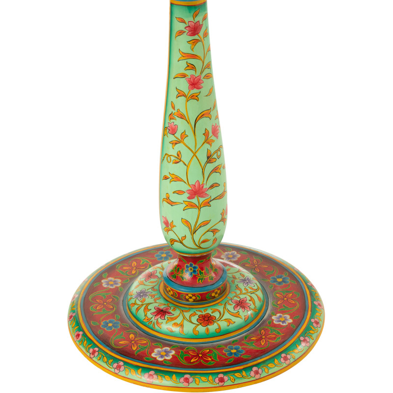 Table basse bord de mer Ronde en Bois d'épicéa Naturel Sculpté Naélis - 3