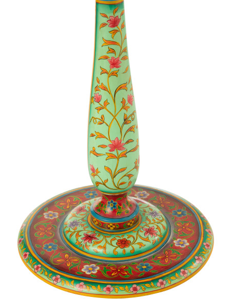 Table basse bord de mer Ronde en Bois d'épicéa Naturel Sculpté Naélis - 3