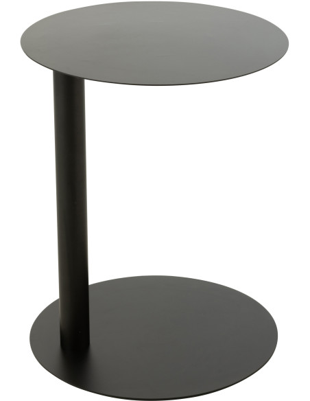 Table basse design Porte revues Rectangulaire en Métal Noir Arthéo - 3
