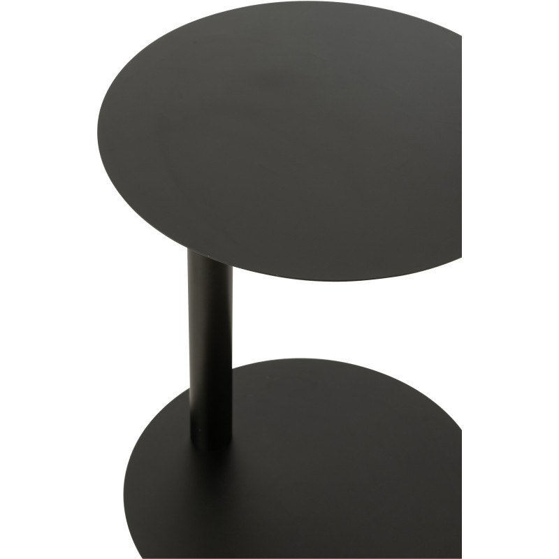 Table basse design Porte revues Rectangulaire en Métal Noir Arthéo - 6