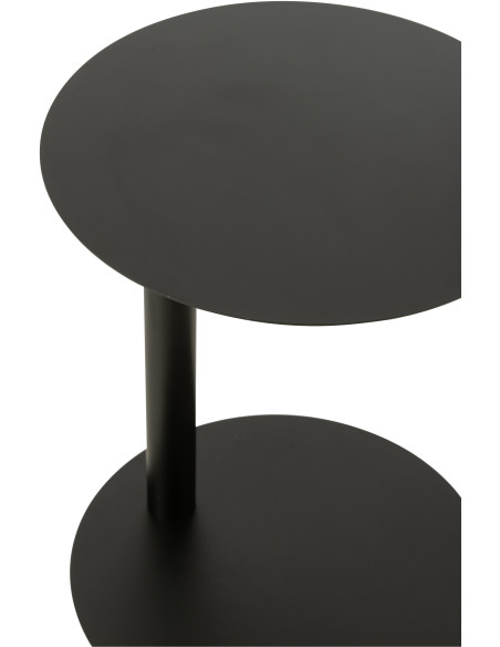 Table basse design Porte revues Rectangulaire en Métal Noir Arthéo - 6