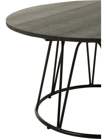 Table basse gigogne japandi Rectangulaire en Bois d'acacia Naturel Sora (Lot de 2) - 2
