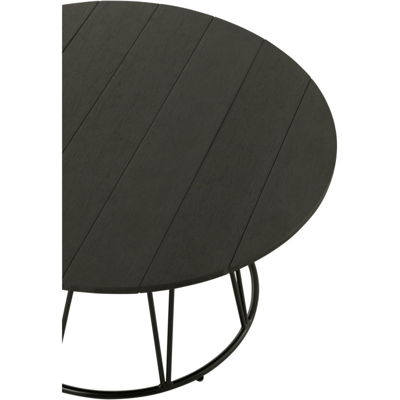 Table basse gigogne japandi Rectangulaire en Bois d'acacia Naturel Sora (Lot de 2) - 3