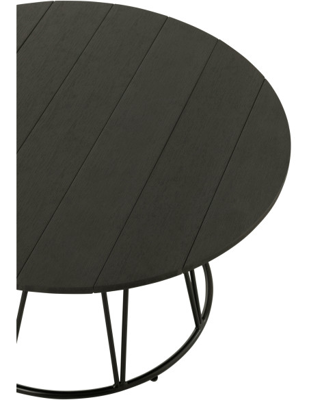 Table basse gigogne japandi Rectangulaire en Bois d'acacia Naturel Sora (Lot de 2) - 3