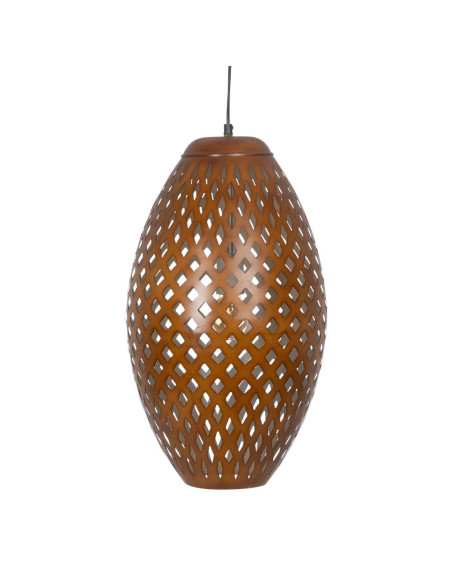 Suspension Ovale 30 cm en Métal Marron Ashley - 1