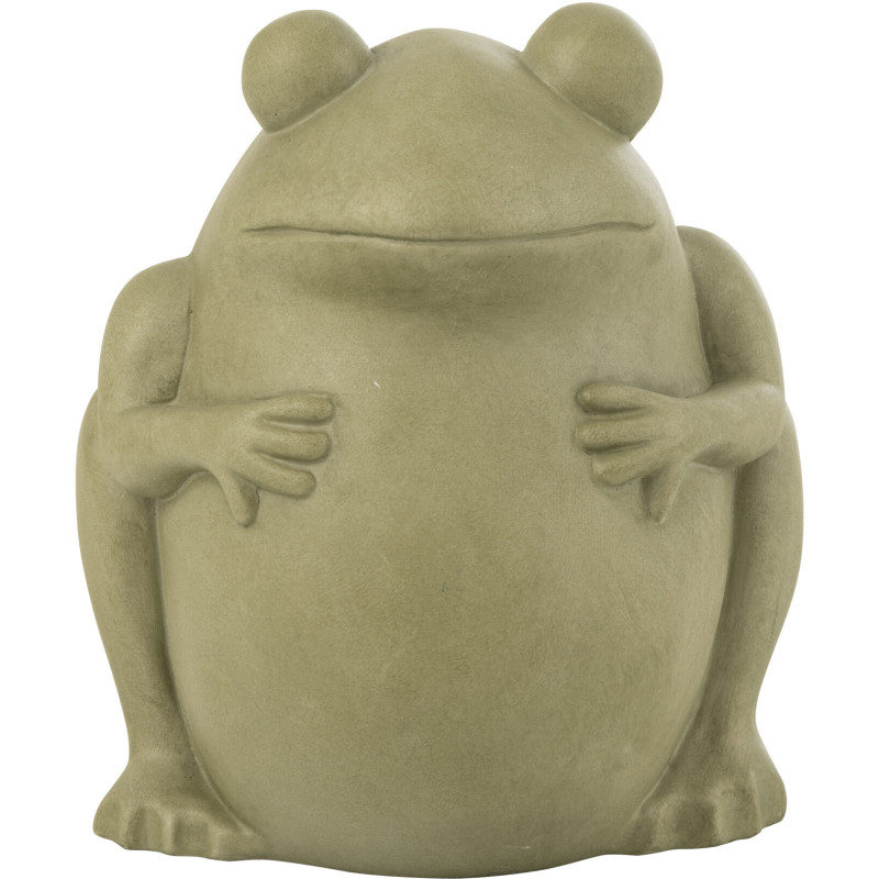 Grand Cache pot extérieur Grenouille Hauteur 30 cm en Argile Vert Frog - 1