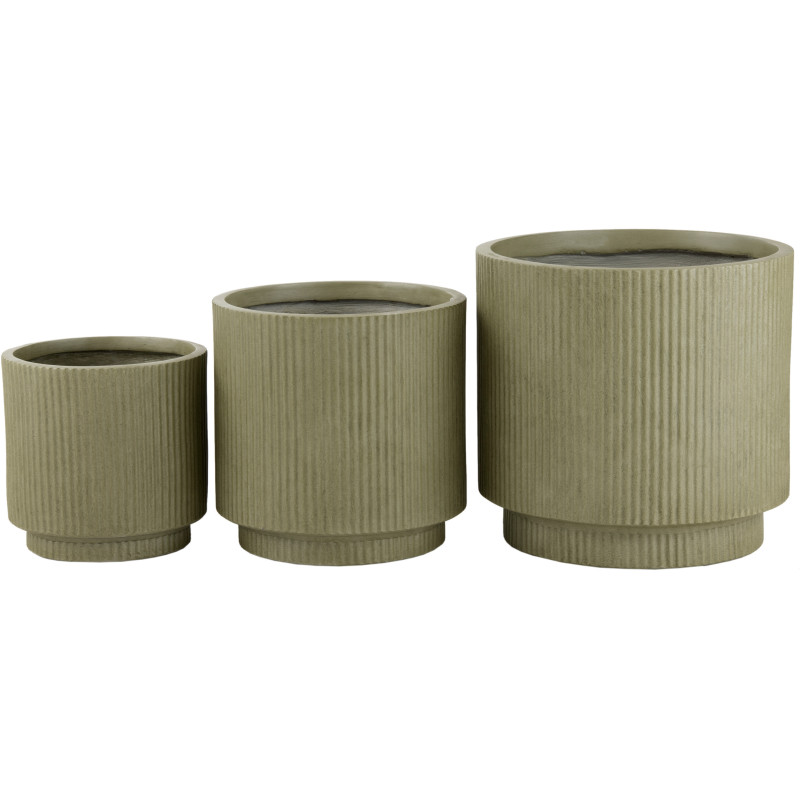 Grand Cache pot extérieur Grenouille Hauteur 30 cm en Argile Vert Frog - 2