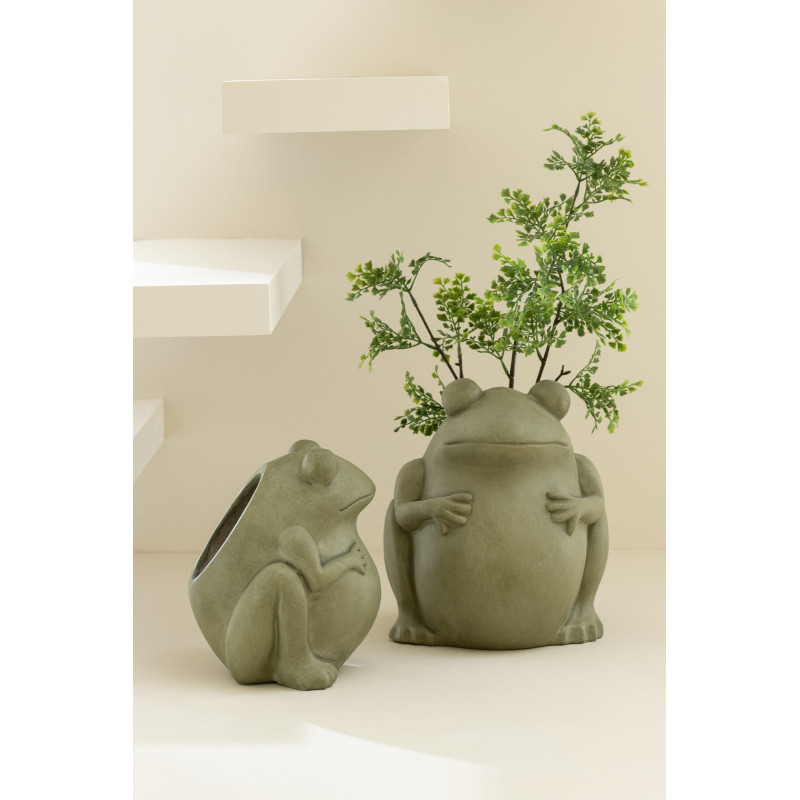 Petit Cache pot Rond Diamètre 13 cm en Céramique Terracotta Gen (Lot de 2) - 2