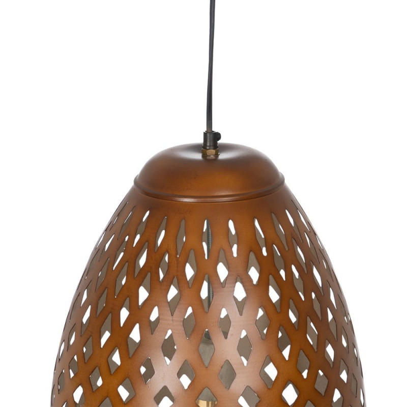 Suspension Ovale 30 cm en Métal Marron Ashley - 2