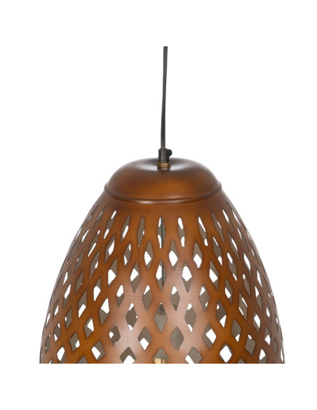 Suspension Ovale 30 cm en Métal Marron Ashley - 2