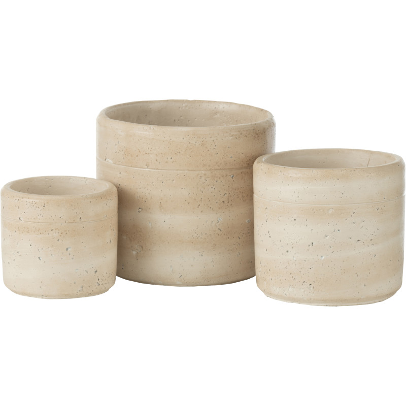 Cache pot sur pied Fille Citrons Rond Hauteur 20 cm en Céramique Vert Girly - 2