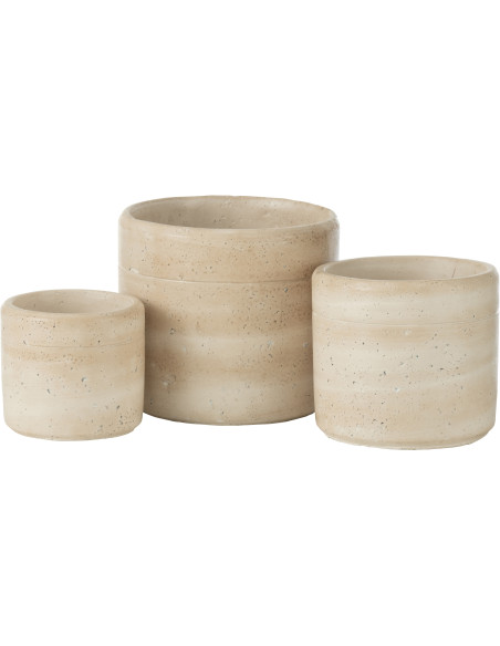 Cache pot sur pied Fille Citrons Rond Hauteur 20 cm en Céramique Vert Girly - 2