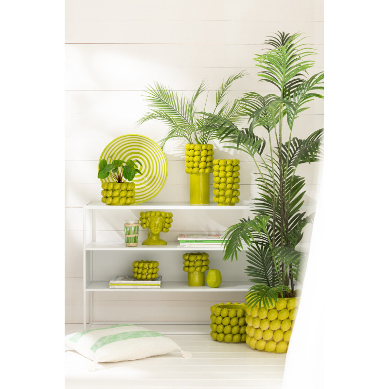 Grand Cache pot extérieur Rond en Argile Beige Dune (Lot de 4) - 2