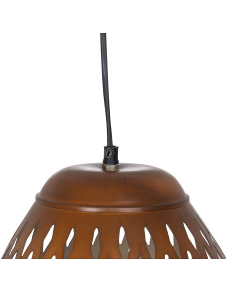 Suspension Ovale 30 cm en Métal Marron Ashley - 5