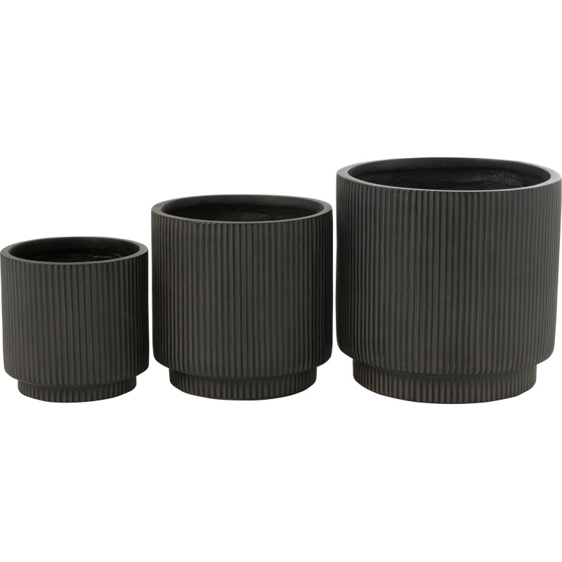 Grand Cache pot original Éléphant 46 cm en Argile Blanc Hena - 3