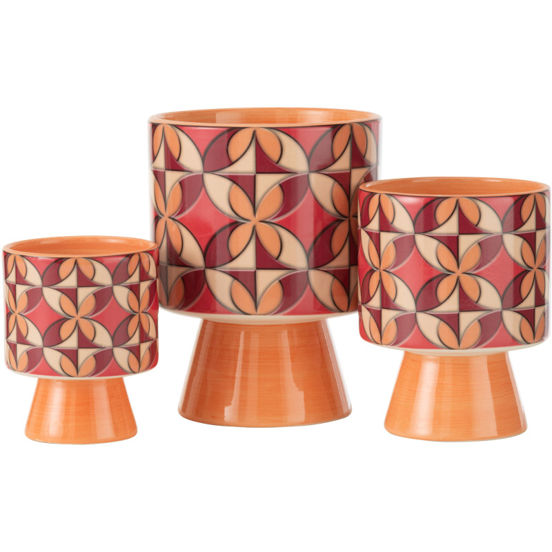 Petit Cache pot africain Rond Diamètre 12 cm en Jute Marron Ubeda - 2