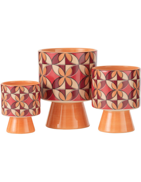 Petit Cache pot africain Rond Diamètre 12 cm en Jute Marron Ubeda - 2