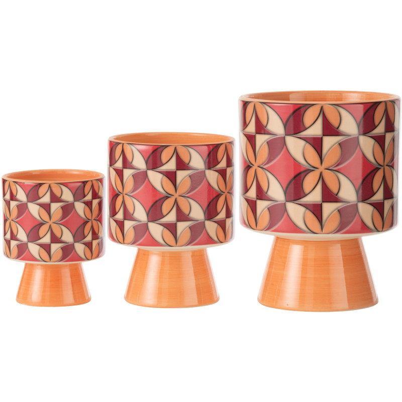 Petit Cache pot africain Rond Diamètre 12 cm en Jute Marron Ubeda - 3