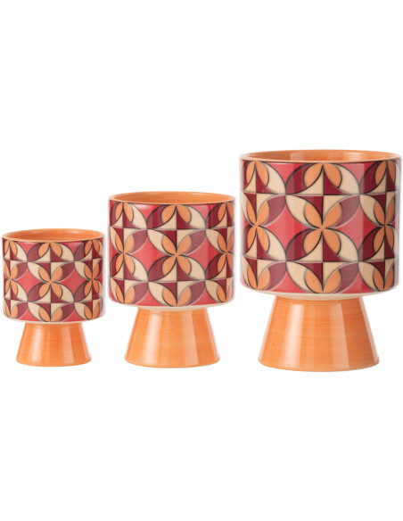 Petit Cache pot africain Rond Diamètre 12 cm en Jute Marron Ubeda - 3