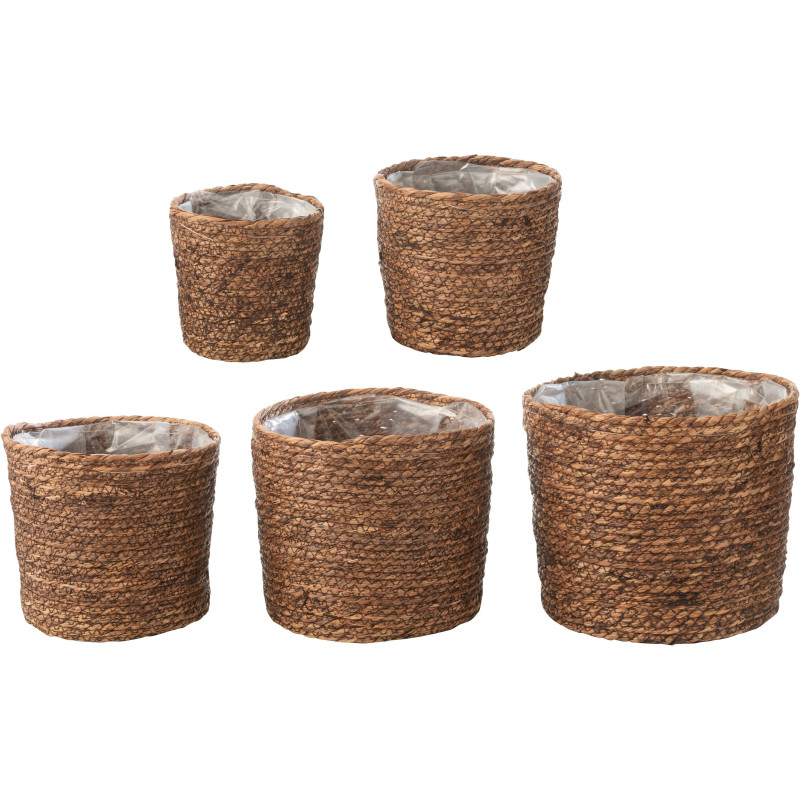 Grand Cache pot antique Jarre Hauteur 50 cm en Argile Ciment Blanc Nemi - 2