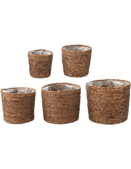 Grand Cache pot antique Jarre Hauteur 50 cm en Argile Ciment Blanc Nemi - 2