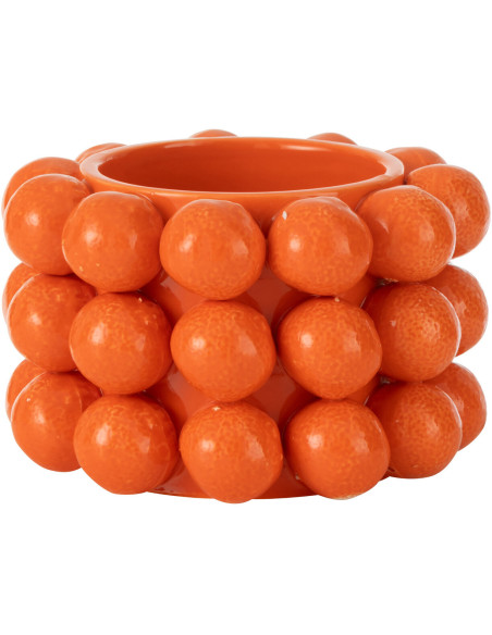Petit Cache pot original Oranges Rond Diamètre 15 cm en Céramique Orange Juicy - 1