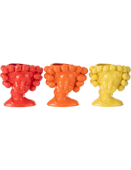 Petit Cache pot original Fraises Rond Diamètre 15 cm en Céramique Rouge Juicy - 4