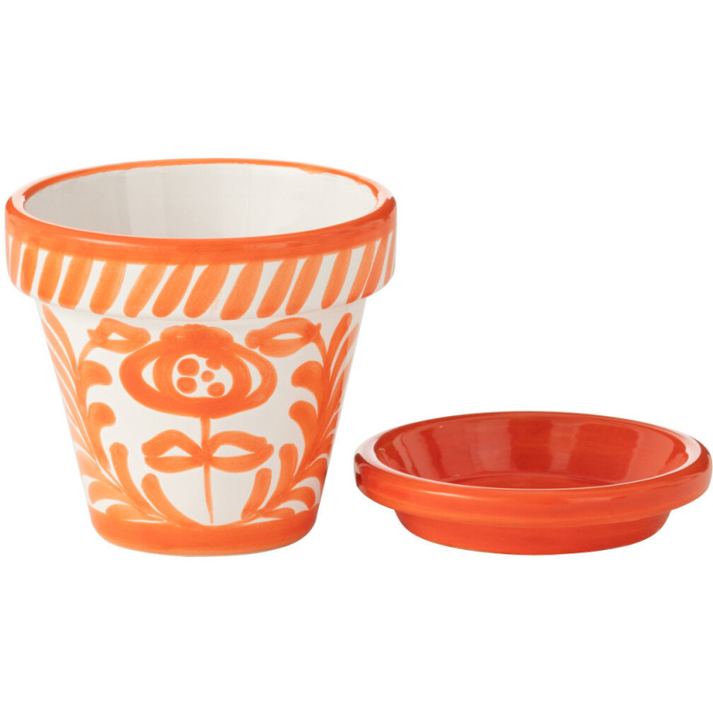 Petit Cache pot Rond Diamètre 14 cm en Ciment Beige Olina - 2