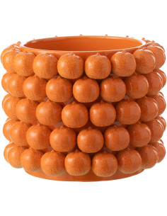 Grand Cache pot original Oranges Rond Diamètre 36 cm en Céramique Orange Juicy - 1