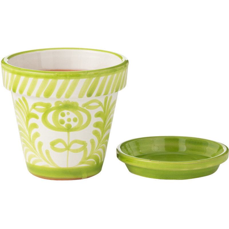 Petit Cache pot Rond Diamètre 11 cm en Ciment Beige Olina - 2